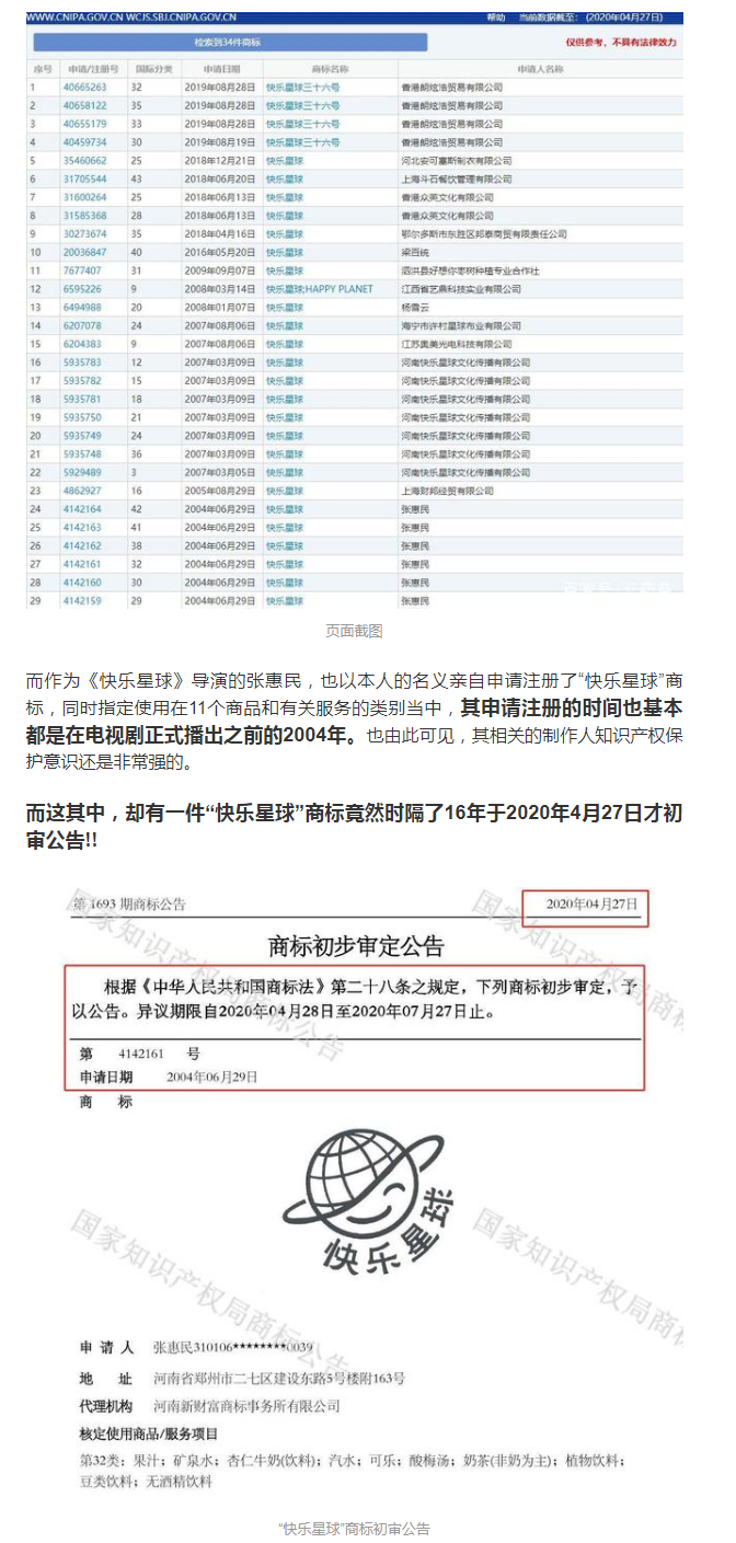 历时16年才初审公告的“快乐星球”商标,实属不易 历时16年才初审公告的“快乐星球”商标,实属不易