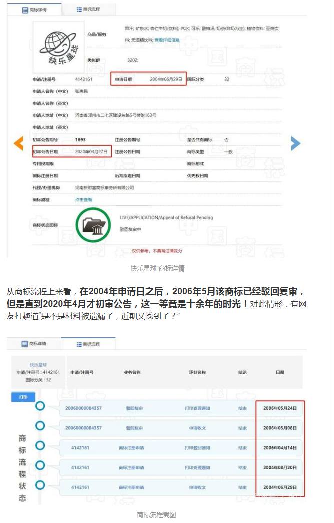 历时16年才初审公告的“快乐星球”商标,实属不易 历时16年才初审公告的“快乐星球”商标,实属不易
